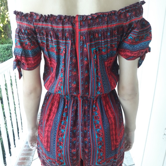 Francesca Store/Multi-Color Romper/Sz XS - Picture 2 of 6